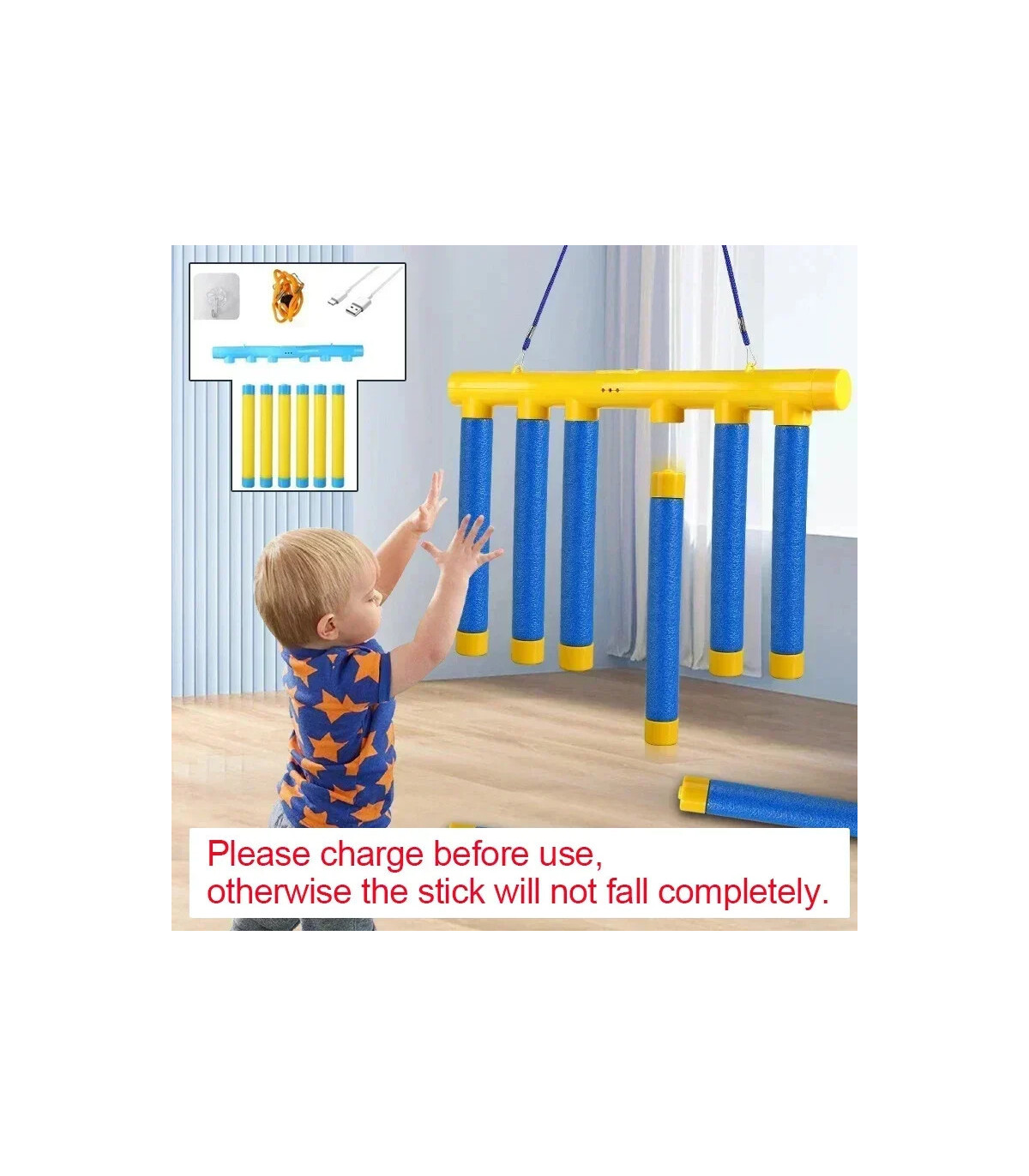 [Boomerang] Jeu de bâtons de chute de défi amusant, pour l\'entraînement, capacité de réaction, 