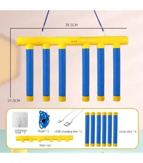 [Yellow Crossbar] Jeu de bâtons de chute de défi amusant, pour l\'entraînement, capacité de réac