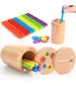 [2 in 1] Jeu de tri des couleurs en bois, jouet sensoriel éducatif précoce Montessori, jouet de