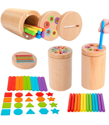 Jouet sensoriel tri couleurs pour enfants vue détail