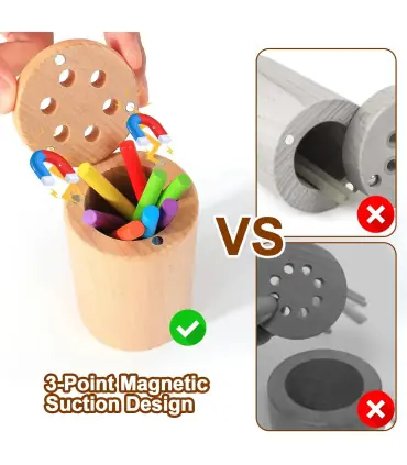 [Animals style] Jeu de tri des couleurs en bois, jouet sensoriel éducatif précoce Montessori, j