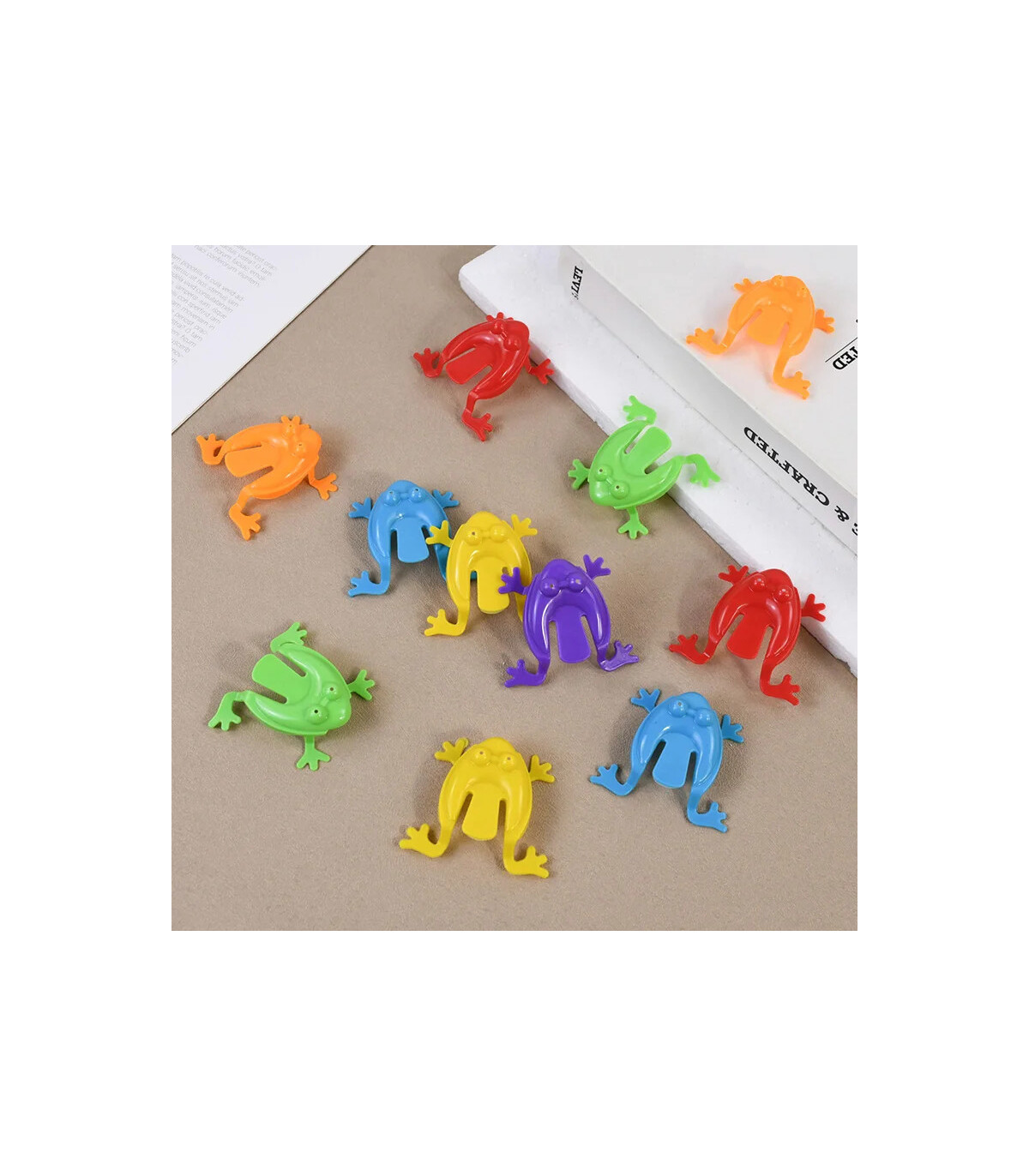 [30pcs] 10-50 pièces drôle saut grenouille enfants rebond Fidget jouet garçon fille fête d\'anni