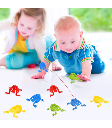 [50pcs] 10-50 pièces drôle saut grenouille enfants rebond Fidget jouet garçon fille fête d\'anni