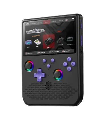 [Blackish purple] Console de jeu rétro portable H5, lecteur de jeu portable, écran de 5 pouces,