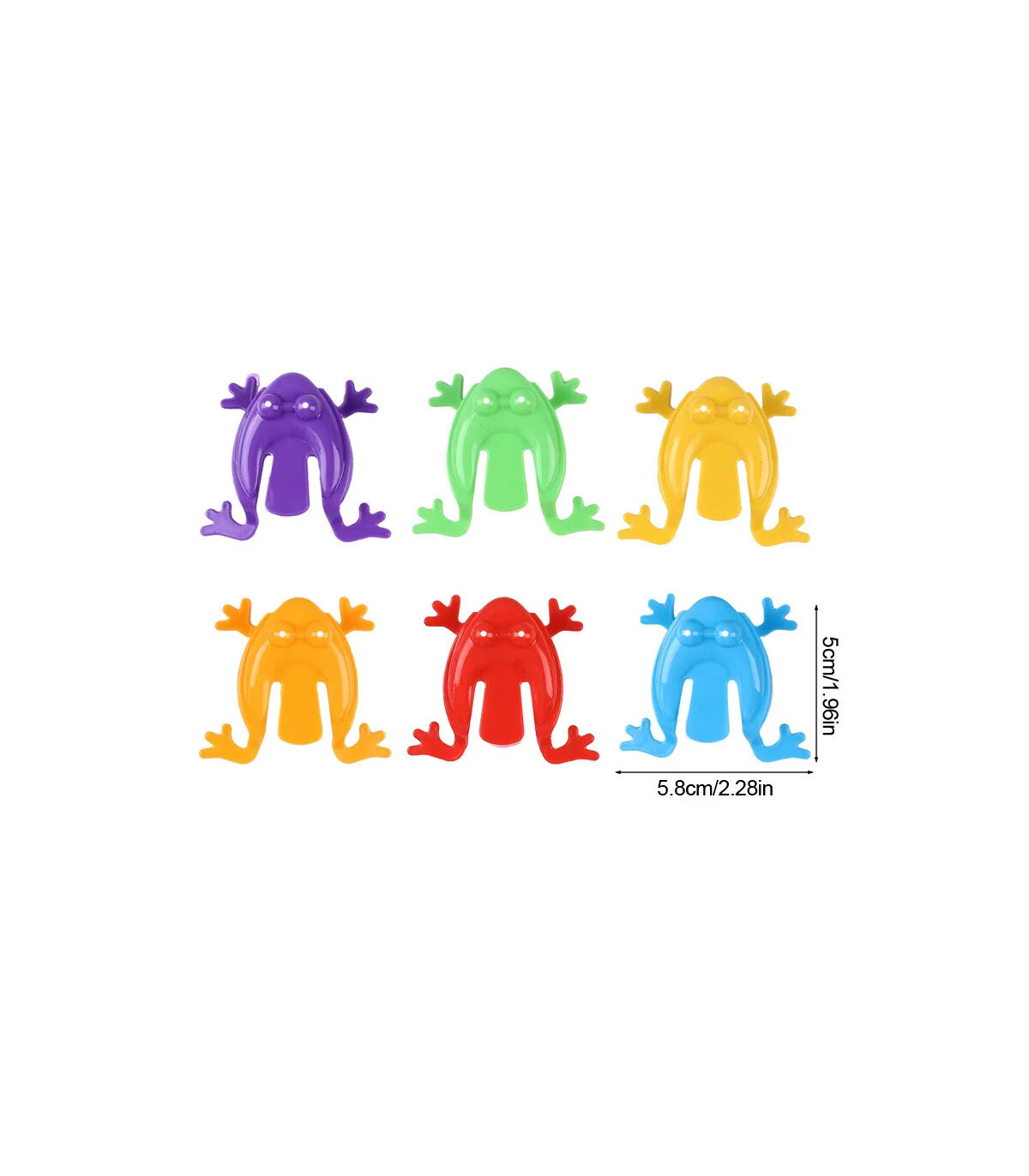 [20pcs] 10-50 pièces drôle saut grenouille enfants rebond Fidget jouet garçon fille fête d\'anni