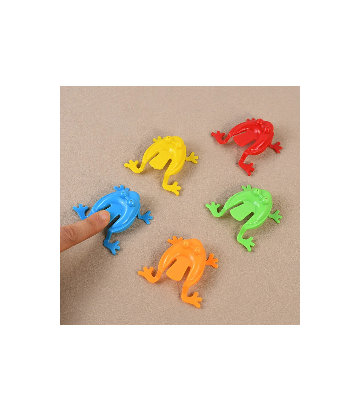 [20pcs] 10-50 pièces drôle saut grenouille enfants rebond Fidget jouet garçon fille fête d\'anni