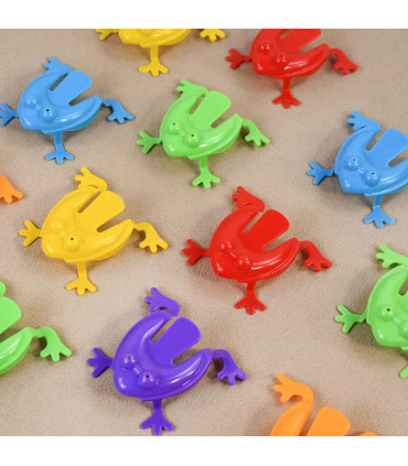 [20pcs] 10-50 pièces drôle saut grenouille enfants rebond Fidget jouet garçon fille fête d\'anni