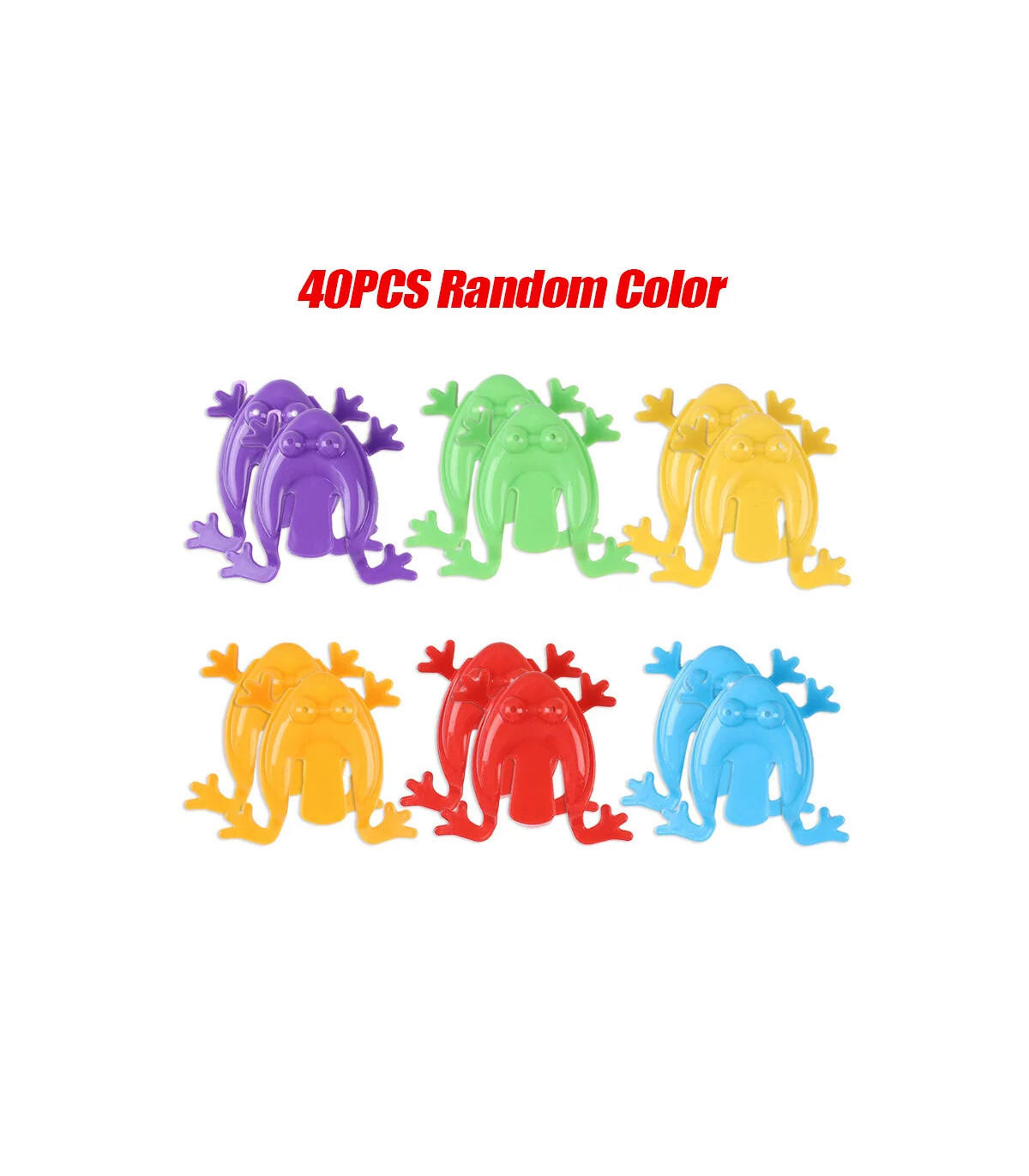 [40pcs] 10-50 pièces drôle saut grenouille enfants rebond Fidget jouet garçon fille fête d\'anni