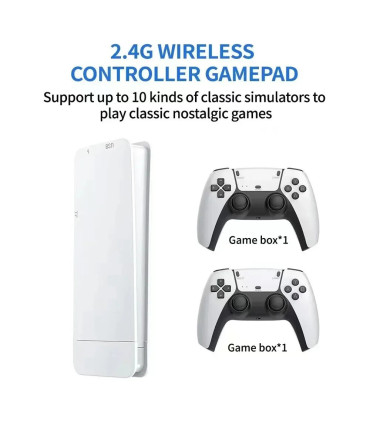 [M15 64G 40000games] 64G Game Stick M15 4K Console de jeu vidéo TV manettes sans fil jeu vidéo 