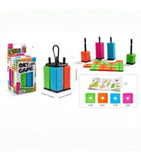 [Multicolore] Jeu de Puzzle Gomoku Portable pour enfants, jeu de société de table en plein air 