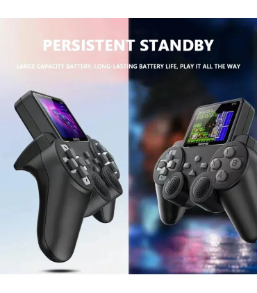 [Black] Lecteur de jeu rétro portable S10 – 520 jeux classiques, mode 2 joueurs, sortie AV/TV, 