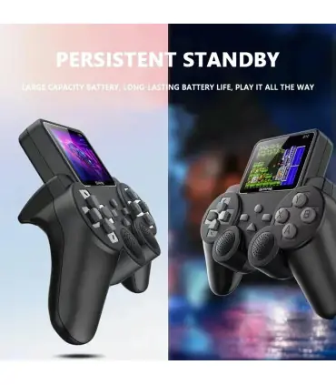 [Black] Lecteur de jeu rétro portable S10 – 520 jeux classiques, mode 2 joueurs, sortie AV/TV, 