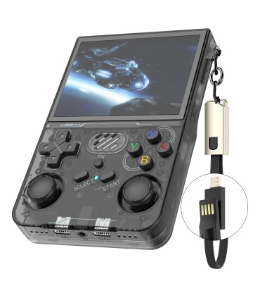 [R36XX Black 64G] R36S mis à jour R36XX rétro Console de jeu Portable Linux ARKOS 3.5 pouces IP