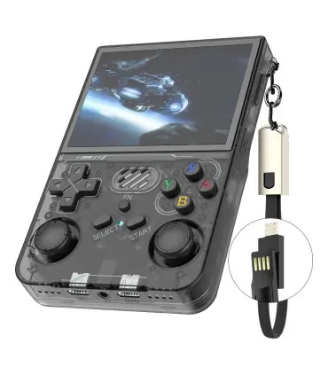 [R36XX Black 64G] R36S mis à jour R36XX rétro Console de jeu Portable Linux ARKOS 3.5 pouces IP