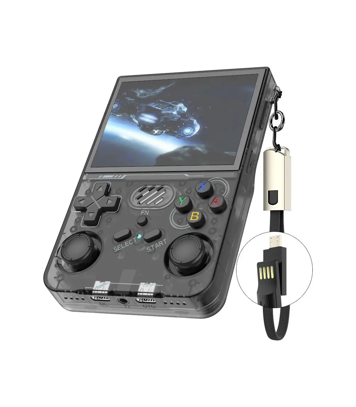 [R36XX Black 128G] R36S mis à jour R36XX rétro Console de jeu Portable Linux ARKOS 3.5 pouces I