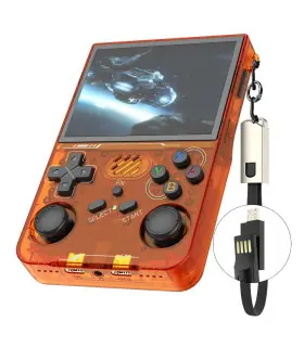 [R36XX Orange 64G] R36S mis à jour R36XX rétro Console de jeu Portable Linux ARKOS 3.5 pouces I