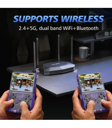 [R36XX Blue 64G] R36S mis à jour R36XX rétro Console de jeu Portable Linux ARKOS 3.5 pouces IPS