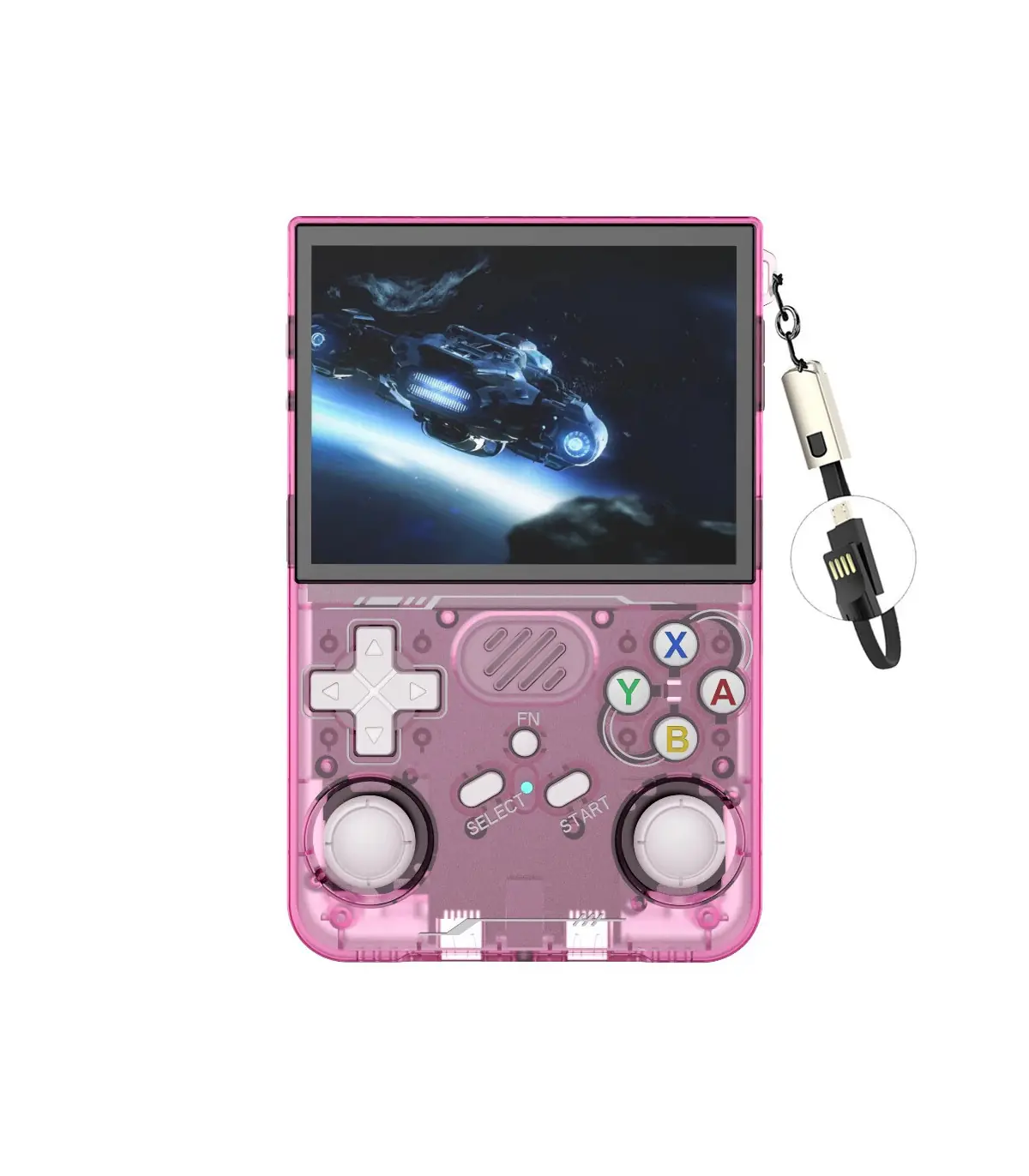 [R36XX Pink 256G] R36S mis à jour R36XX rétro Console de jeu Portable Linux ARKOS 3.5 pouces IP