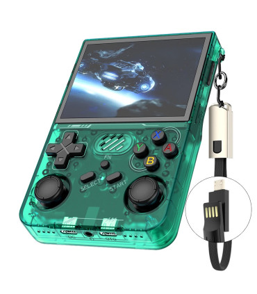 [R36XX Green 256G] R36S mis à jour R36XX rétro Console de jeu Portable Linux ARKOS 3.5 pouces I