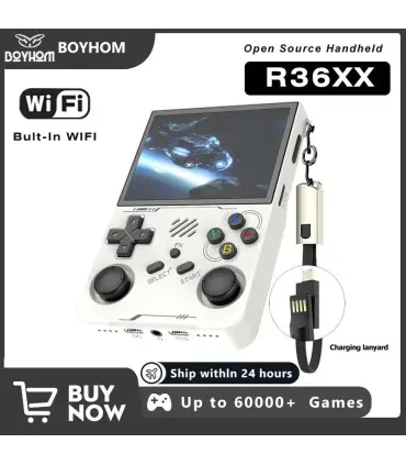 [R36XX Green 256G] R36S mis à jour R36XX rétro Console de jeu Portable Linux ARKOS 3.5 pouces I