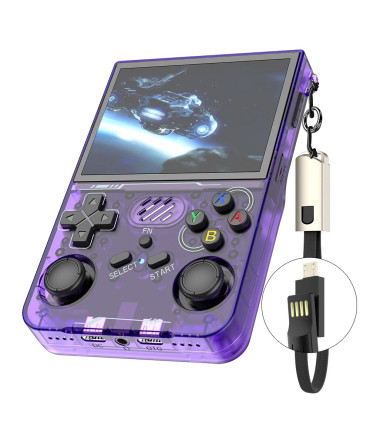 [R36XX Purple 128G] R36S mis à jour R36XX rétro Console de jeu Portable Linux ARKOS 3.5 pouces 