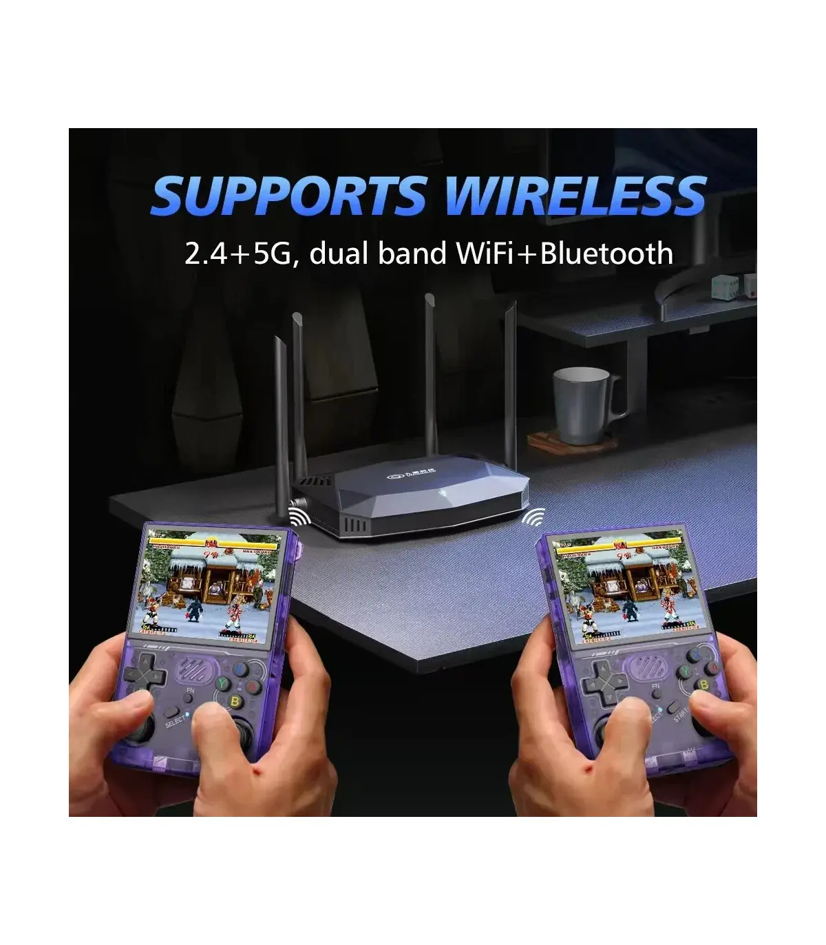 [R36XX Orange 128G] R36S mis à jour R36XX rétro Console de jeu Portable Linux ARKOS 3.5 pouces 