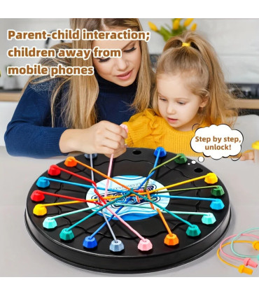 [L] Défi enchevêtrement de corde 1 pièce, jouet éducatif, amélioration de la logique et du conc