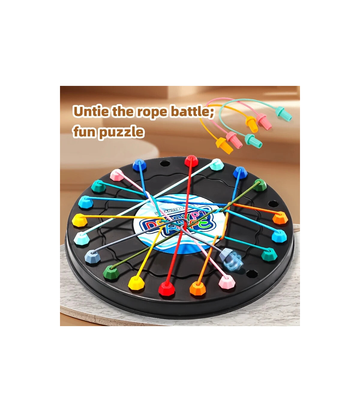[L] Défi enchevêtrement de corde 1 pièce, jouet éducatif, amélioration de la logique et du conc