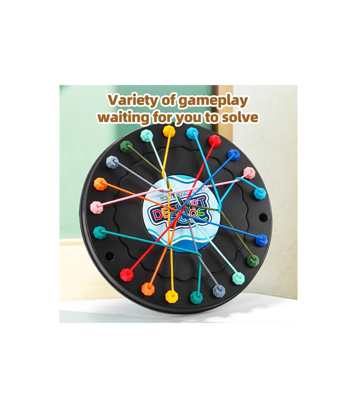 [L] Défi enchevêtrement de corde 1 pièce, jouet éducatif, amélioration de la logique et du conc