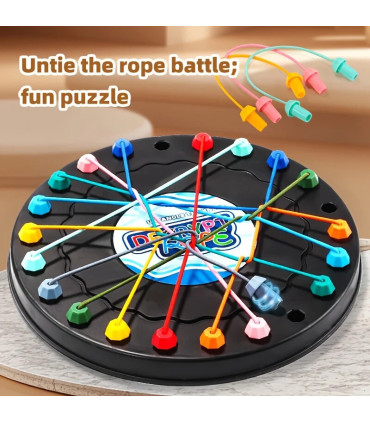 [S] Défi enchevêtrement de corde 1 pièce, jouet éducatif, amélioration de la logique et du conc