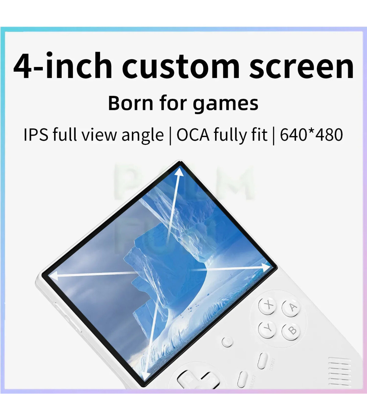 [White 64G 128G] Console de jeu portable rétro RG40XXV, écran 4.0 pouces 640x480, système Linux