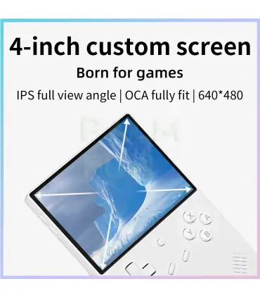 [Blue 64G 128G] Console de jeu portable rétro RG40XXV, écran 4.0 pouces 640x480, système Linux,