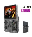 [Schwarz 128GB] Tragbare Retro-Spielkonsole Rot R36S, 128 GB, Linux-System, IPS-Bildschirm