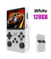 [White 128GB] Console di gioco portatile retrò rossa R36S, 128 GB, sistema Linux, schermo IPS