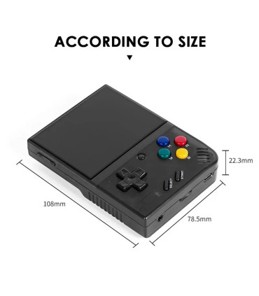 [Crystal Purple 128G(25K Games)] MIYOO-Console de jeu portable Mini Plus, console de jeu rétro,