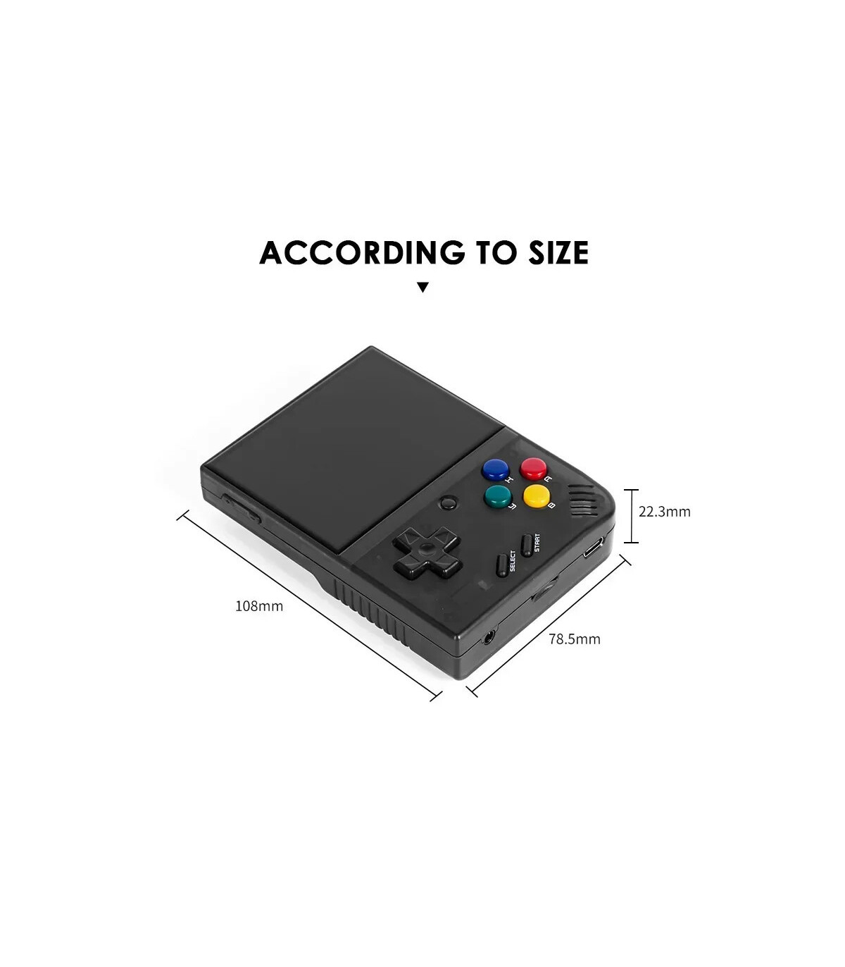 [Crystal Black No Card(0 Games)] MIYOO-Console de jeu portable Mini Plus, console de jeu rétro,