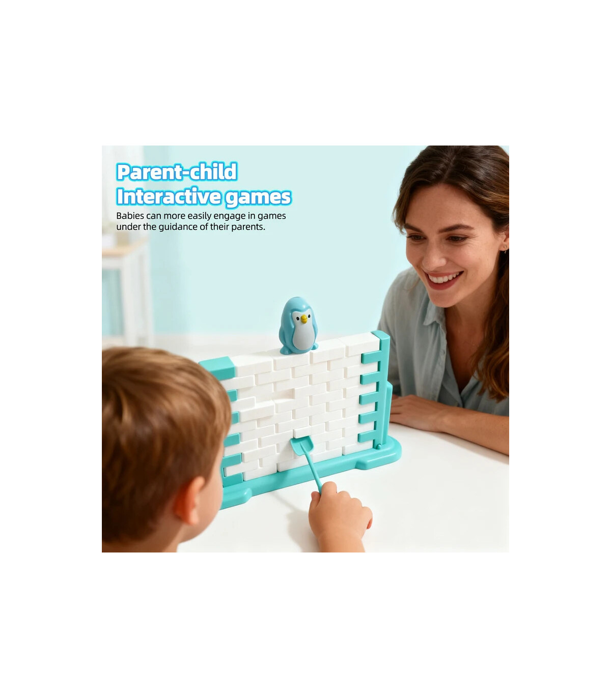 [1 Set] Sauver le jeu de pingouin, jouet d\'interaction Parent-enfant, bloc de glace, Puzzle, je