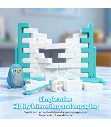 [1 Set] Sauver le jeu de pingouin, jouet d\'interaction Parent-enfant, bloc de glace, Puzzle, je