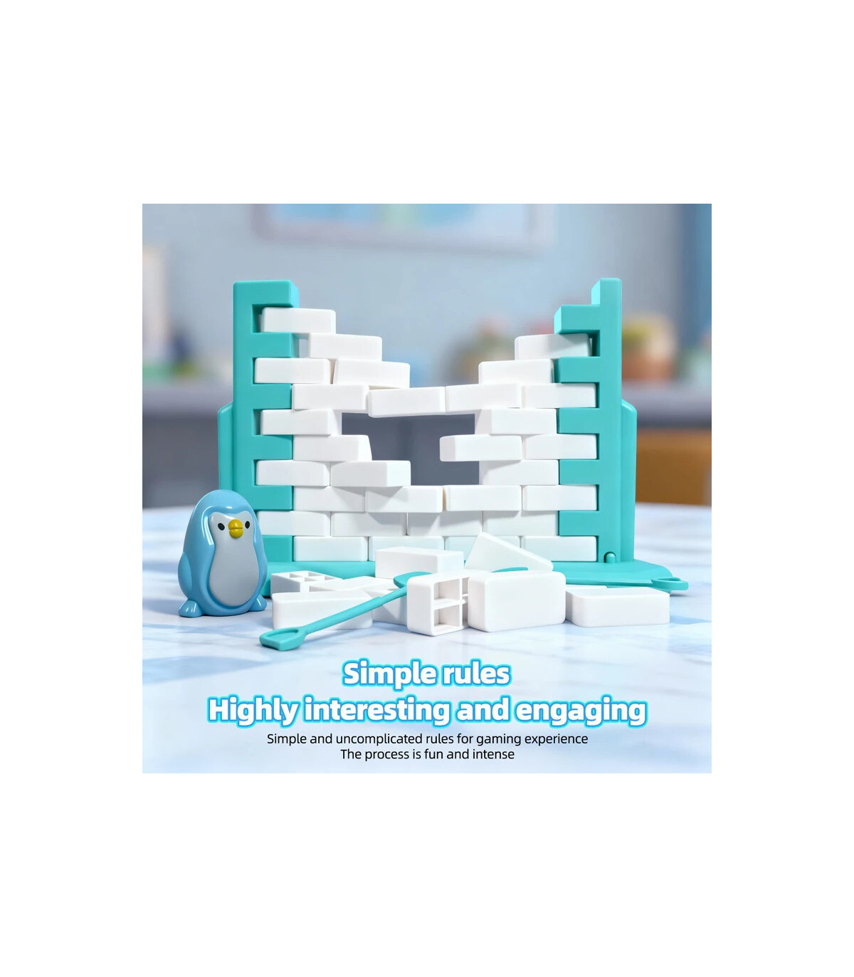 [1 Set] Sauver le jeu de pingouin, jouet d\'interaction Parent-enfant, bloc de glace, Puzzle, je