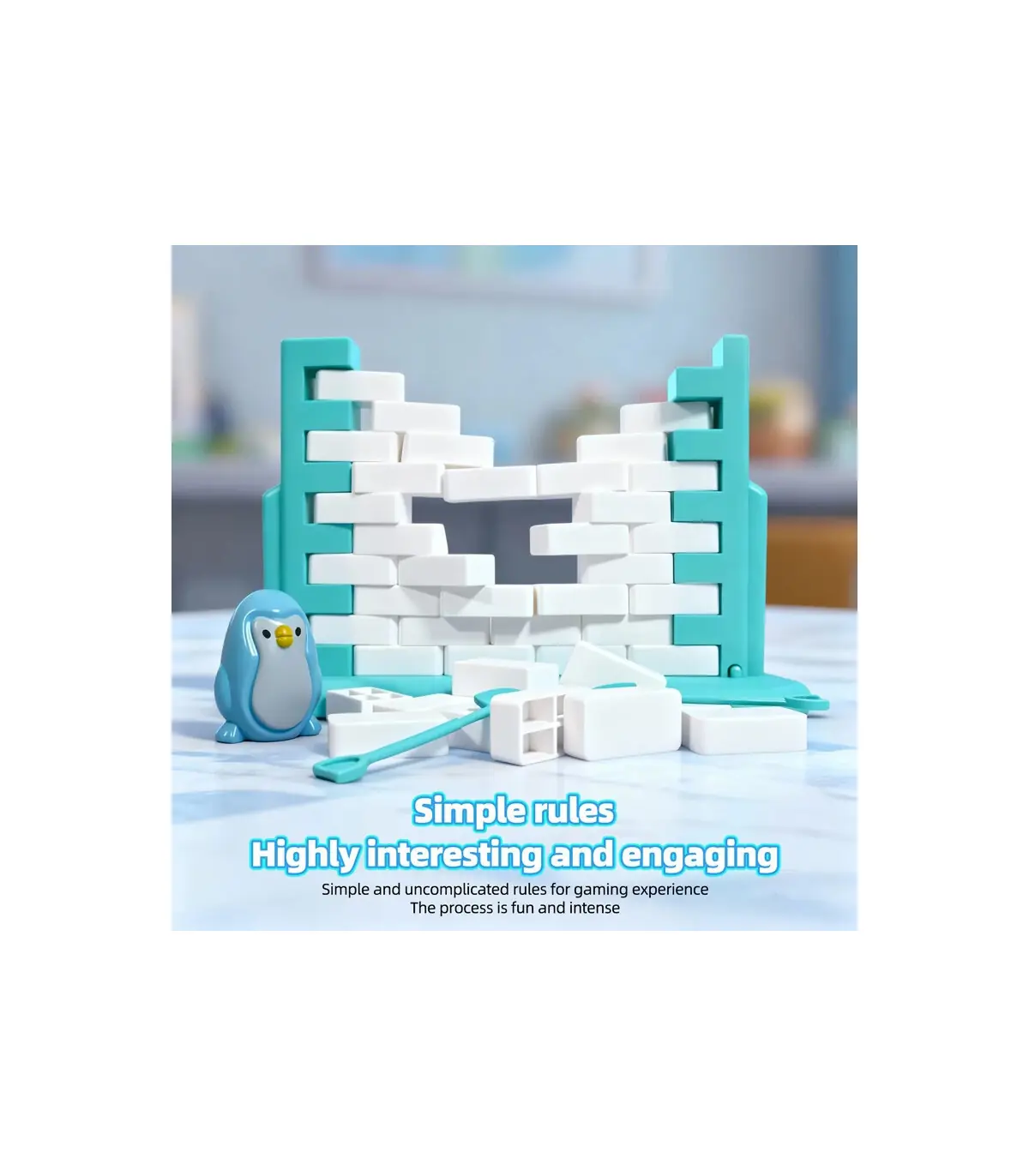 [1 Set] Sauver le jeu de pingouin, jouet d\'interaction Parent-enfant, bloc de glace, Puzzle, je