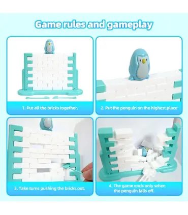 [1 Set] Sauver le jeu de pingouin, jouet d\'interaction Parent-enfant, bloc de glace, Puzzle, je