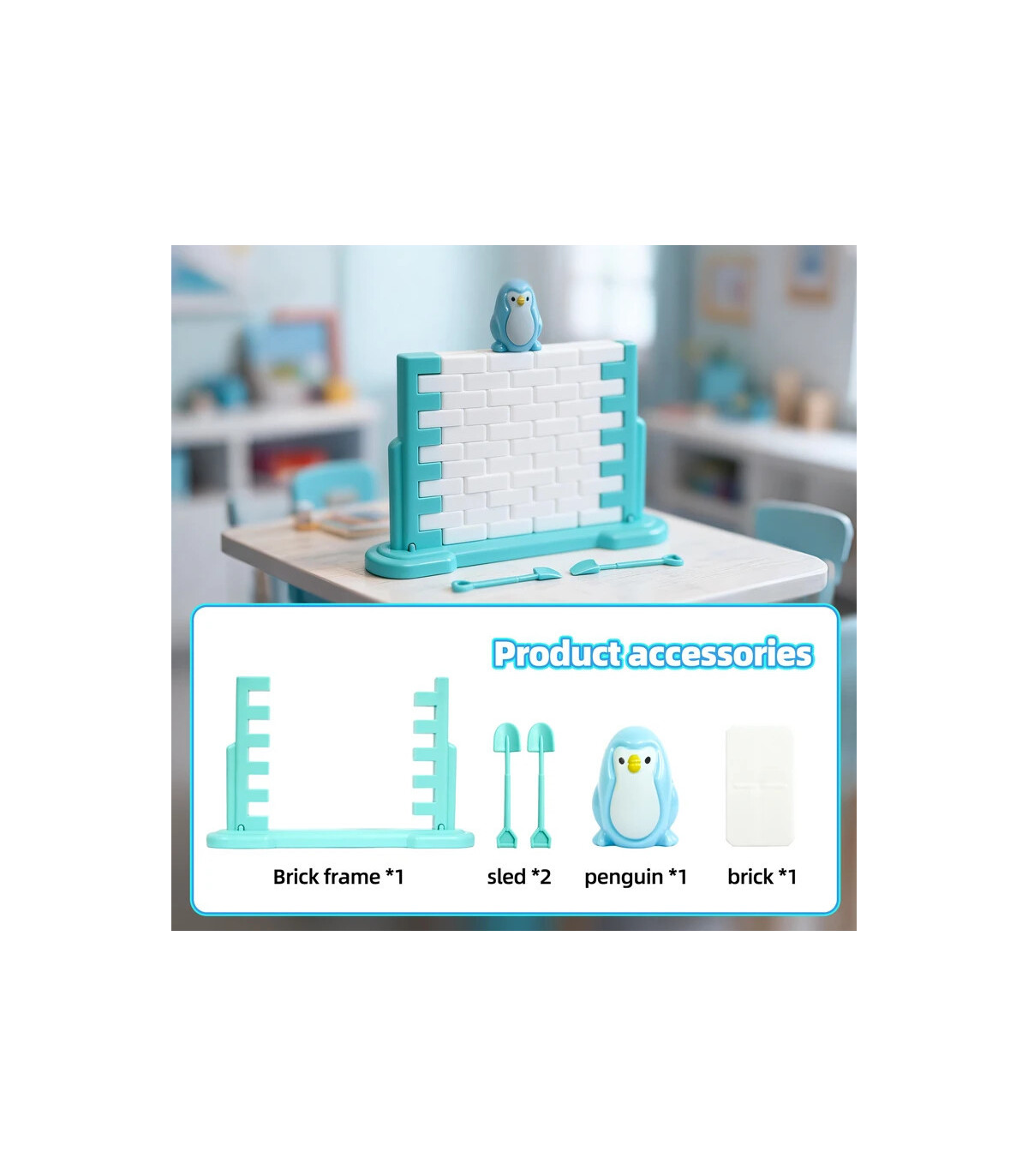 [1 Set] Sauver le jeu de pingouin, jouet d\'interaction Parent-enfant, bloc de glace, Puzzle, je