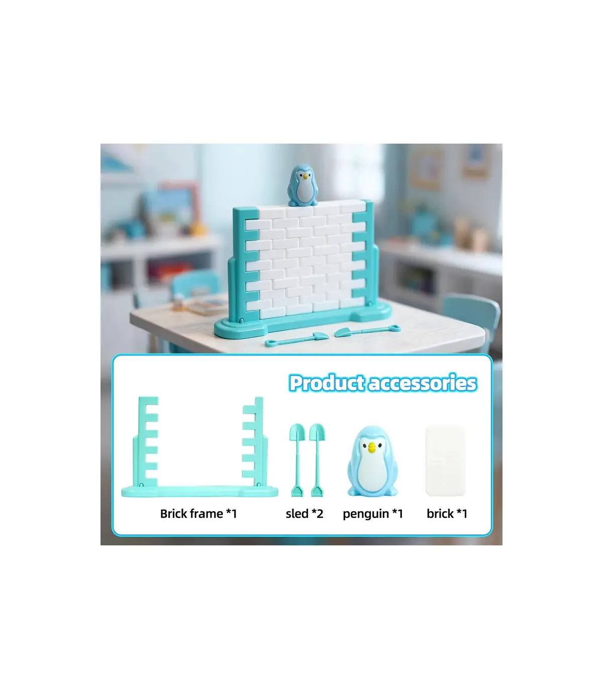 [1 Set] Sauver le jeu de pingouin, jouet d\'interaction Parent-enfant, bloc de glace, Puzzle, je
