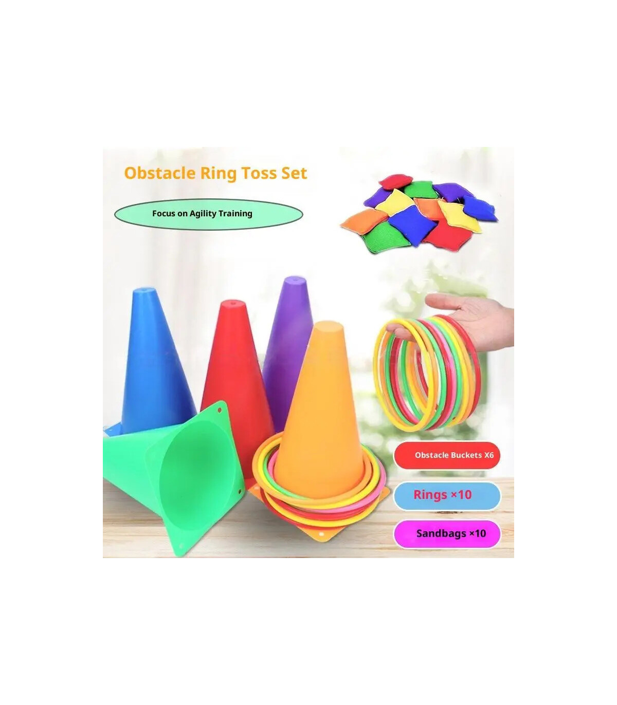 [A with 10 sandbags] 1 ensemble de jouets d\'extérieur pour enfants et adultes, jeux de fête, je