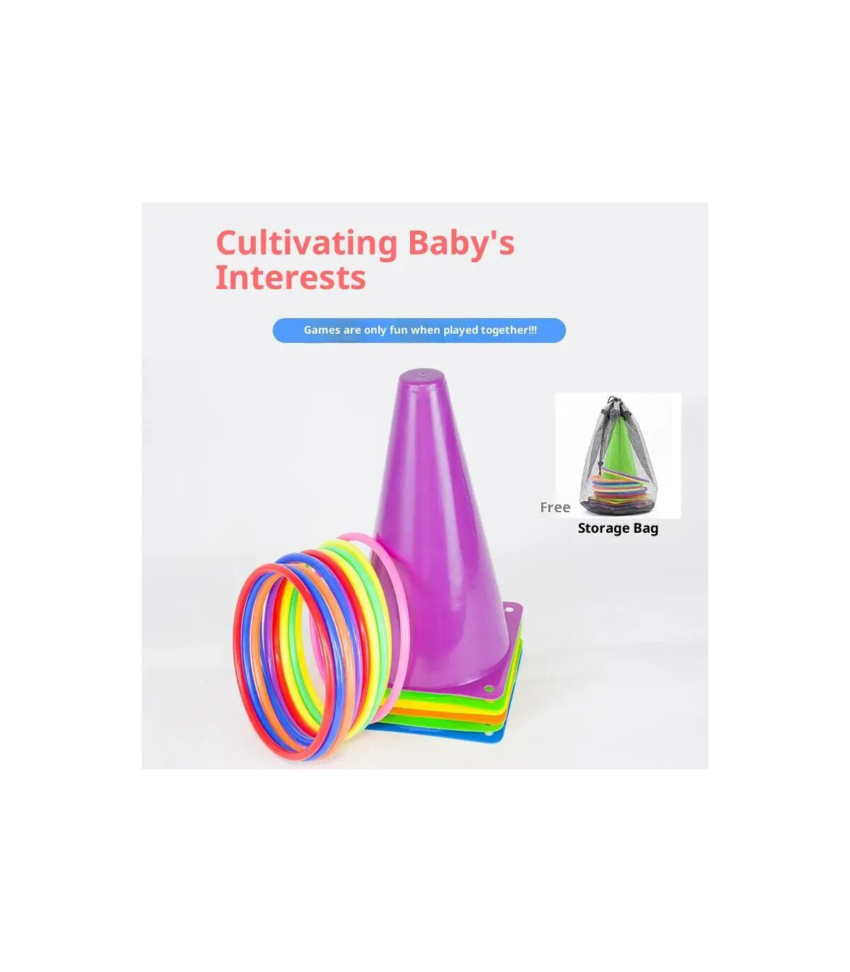 [B] 1 ensemble de jouets d\'extérieur pour enfants et adultes, jeux de fête, jeu de lancer d\'ann