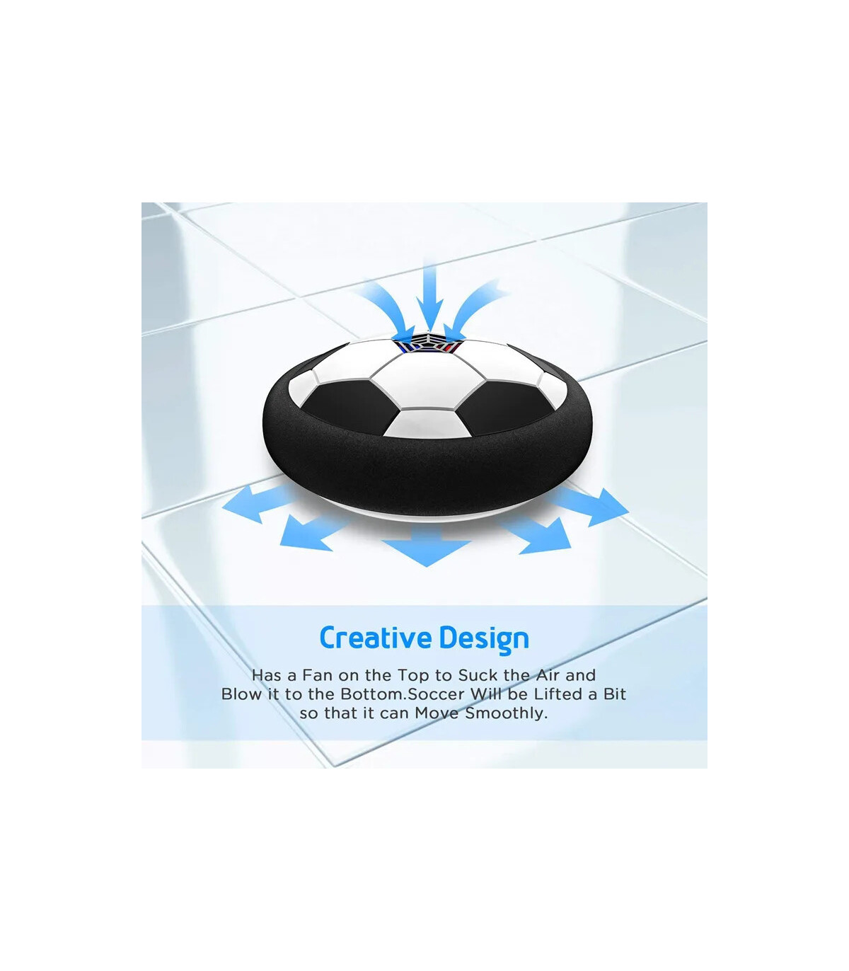 [Colorful Light] Hover ballon de Football jouets pour enfants Football flottant électrique avec