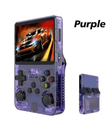 [Violet 64G] Console de jeu vidéo Portable R36S/ R36H, système Linux, écran IPS de 3.5 pouces, 