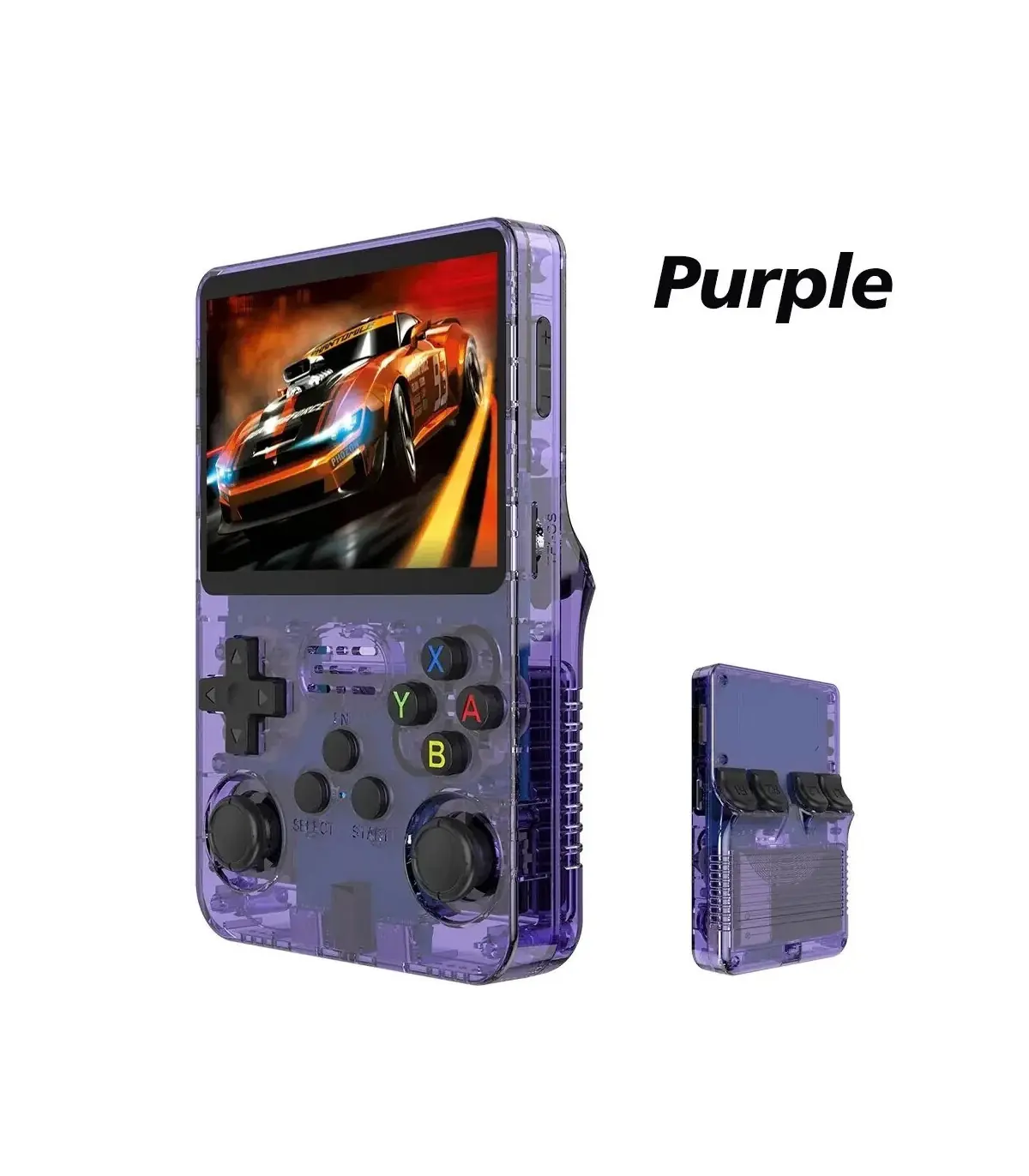 [Violet 64G] Console de jeu vidéo Portable R36S/ R36H, système Linux, écran IPS de 3.5 pouces, 