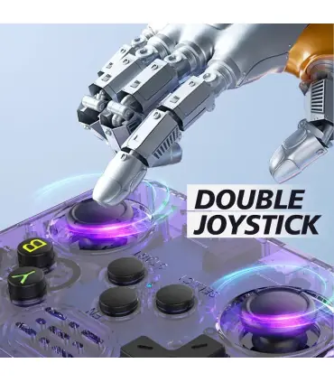 [Violet 128G] Console de jeu vidéo Portable R36S/ R36H, système Linux, écran IPS de 3.5 pouces,