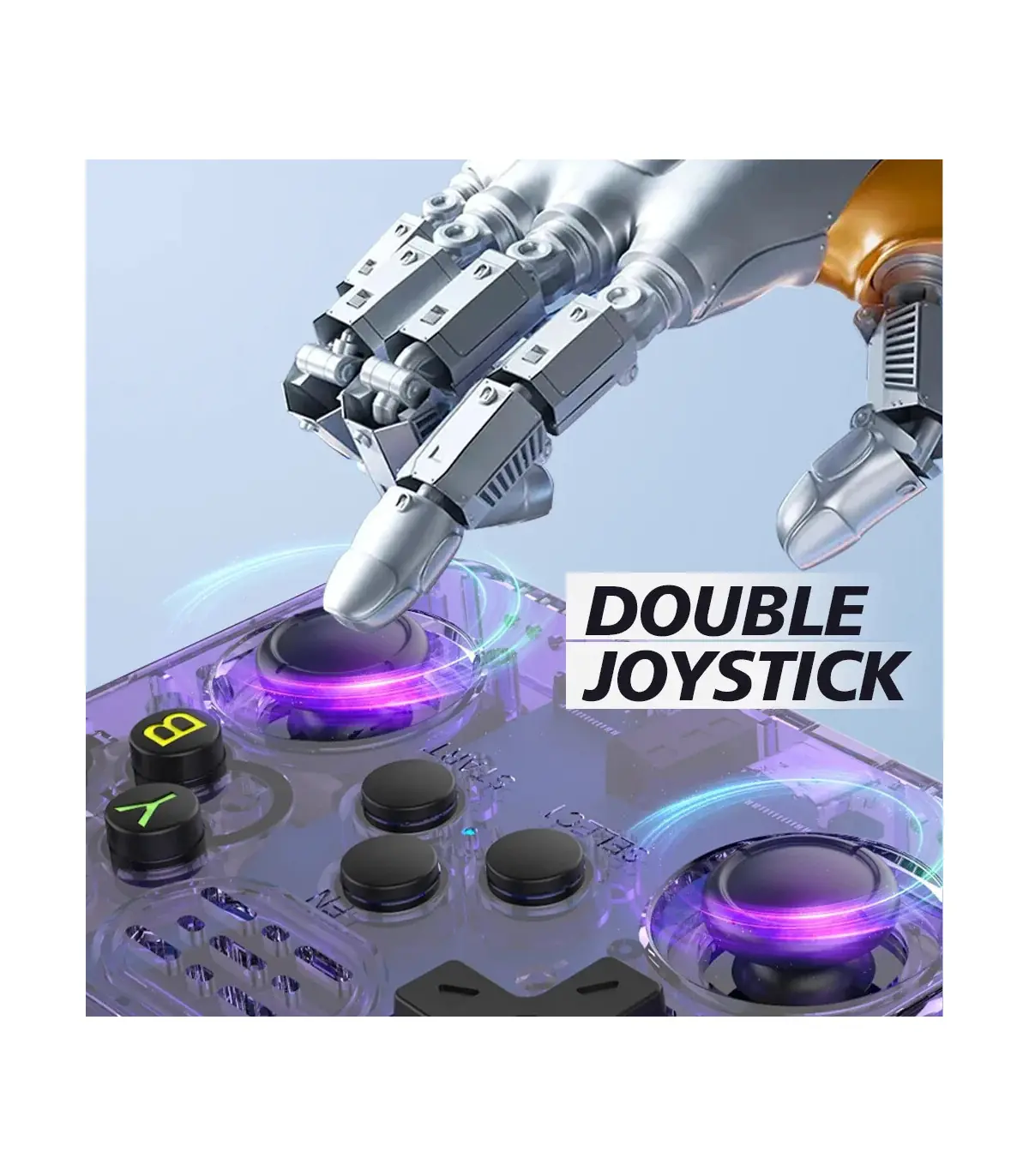 [Violet 128G] Console de jeu vidéo Portable R36S/ R36H, système Linux, écran IPS de 3.5 pouces,